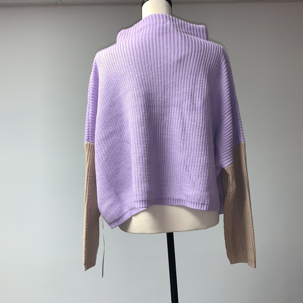 Lumiere Color Block Sweater Large - image 4